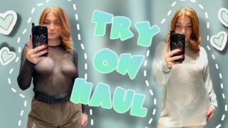 [4K] Transparent Clothes Try on Haul with Lisa | See through try on @0.20