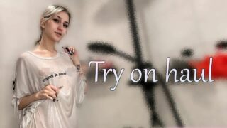 [4K] Transparent Clothes | Dry vs Wet Try-on Haul with Moonsi