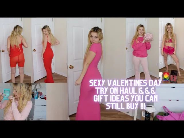 Kerry Renee Carmody See Thru Valentine’s Day Gift Ideas And Try On Haul From 0:01 - YTboob