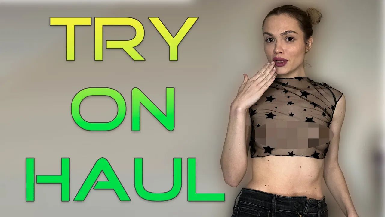 [4K] Transparent Clothes Haul with Nicole joy – uncensored