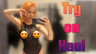 [4K] Transparent Try on Haul Clothes with Chloe | See-through Try on