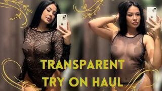 (4K) Transparent Try on Haul with Amanda