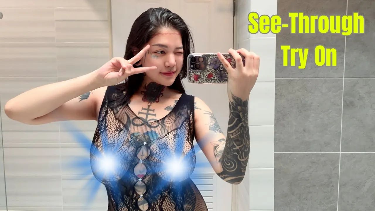 Try On Haul: See-through Clothes and Fully Transparent Women