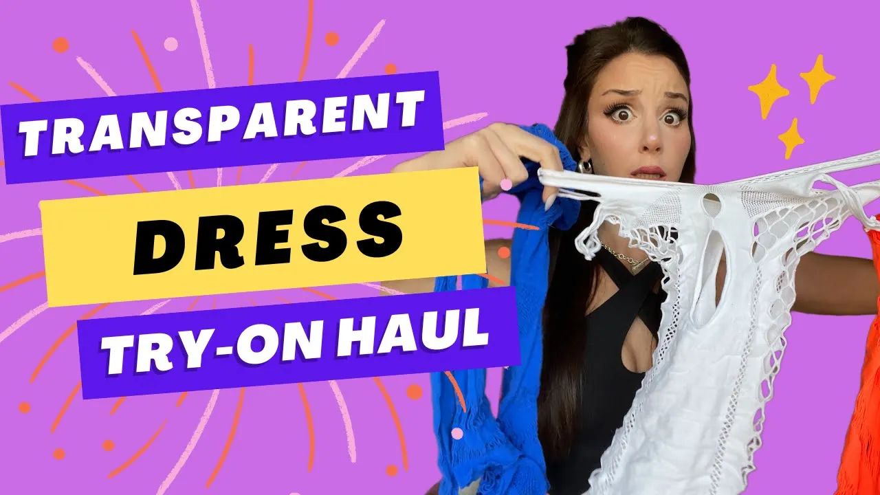 Nipples fully visible in fishnet try on haul - YTboob