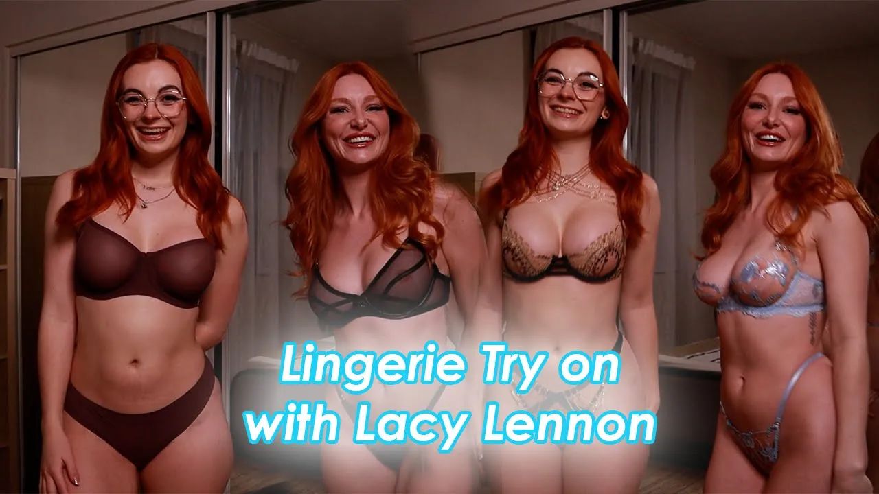 See through lingerie try on with Lacy Lennon