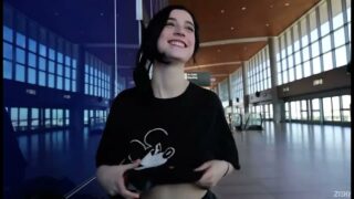 Giulia flashing at airport
