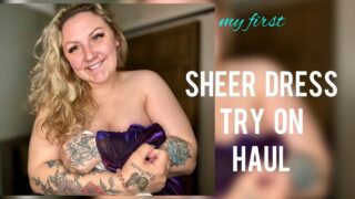 My First Sheer Dress Try On Haul: Night Out Fit