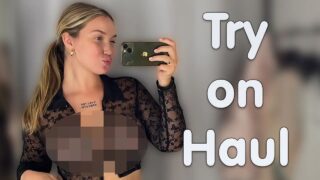 [4K] Transparent Clothes Haul | See through Try on