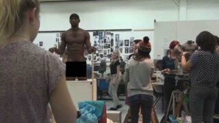 cfnm nude black male art model