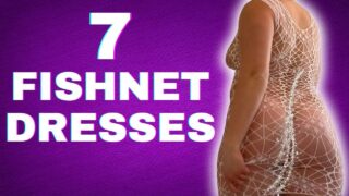 Transparent fishnet dress try on haul