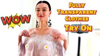 Try on Haul Transparent Dress & See Through Fashion