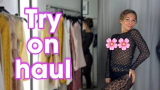 [4K] See Through Lingerie Try On Haul Kriss Try On Haul See Thru from 0:30