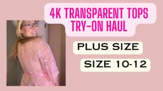 4K Transparent Top Try On Haul – Lingerie