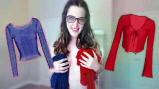 Transparent Top TRY ON with Mirror View! | Sheer Tryon Haul  | Scarlett Tryons