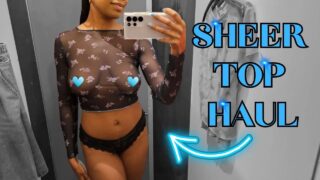 Sheer Top Try-On Haul | Transparent Clothing