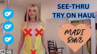 FULLY SEE THRU TRY ON HAUL w/ Madi Ruve [4K] HD