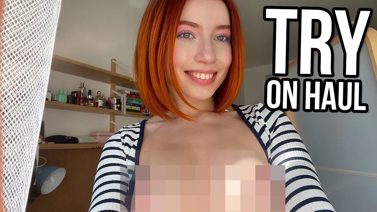 stunning hauls topless Beautiful Redhead Yana Show Tits In The Mirror Around 0:10 - YTboob