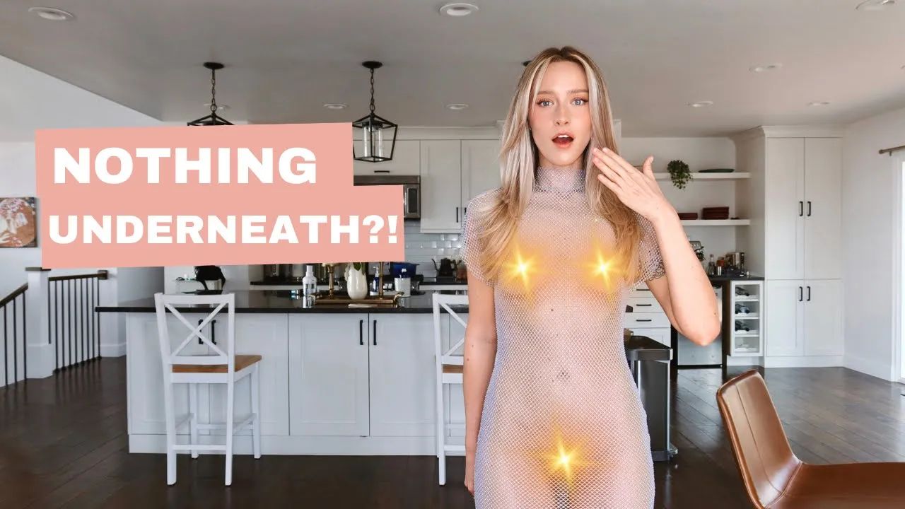 4K See Through Dresses Try On Sexy Transparent Clothes YTboob 