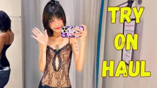 Nami Try-On Lingerie dresses see through from the start