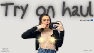 See-Through Try-On Haul At The Mall – Nicole Joy