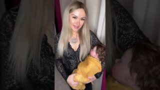 Breastfeeding a doll