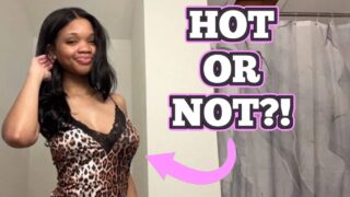 Drea Tries On A Leopard Print Nightgown From AvidLove!