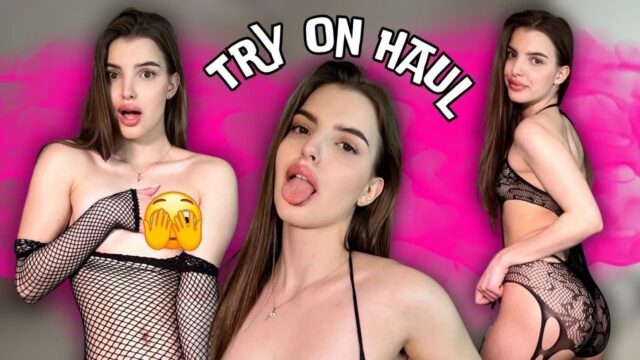 Transparent Fashion Showcase Exclusive 4K Try On Haul with Vixy  