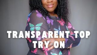 TRANSPARENT MESH TOP TRY ON AND REVIEW| PLUS SIZE BODY | MAGELLAN TRY ON #FASHION #plussize  #tryon