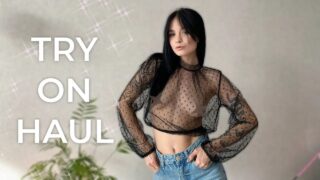 [4K] Transparent Haul with Karina | See through Clothes
