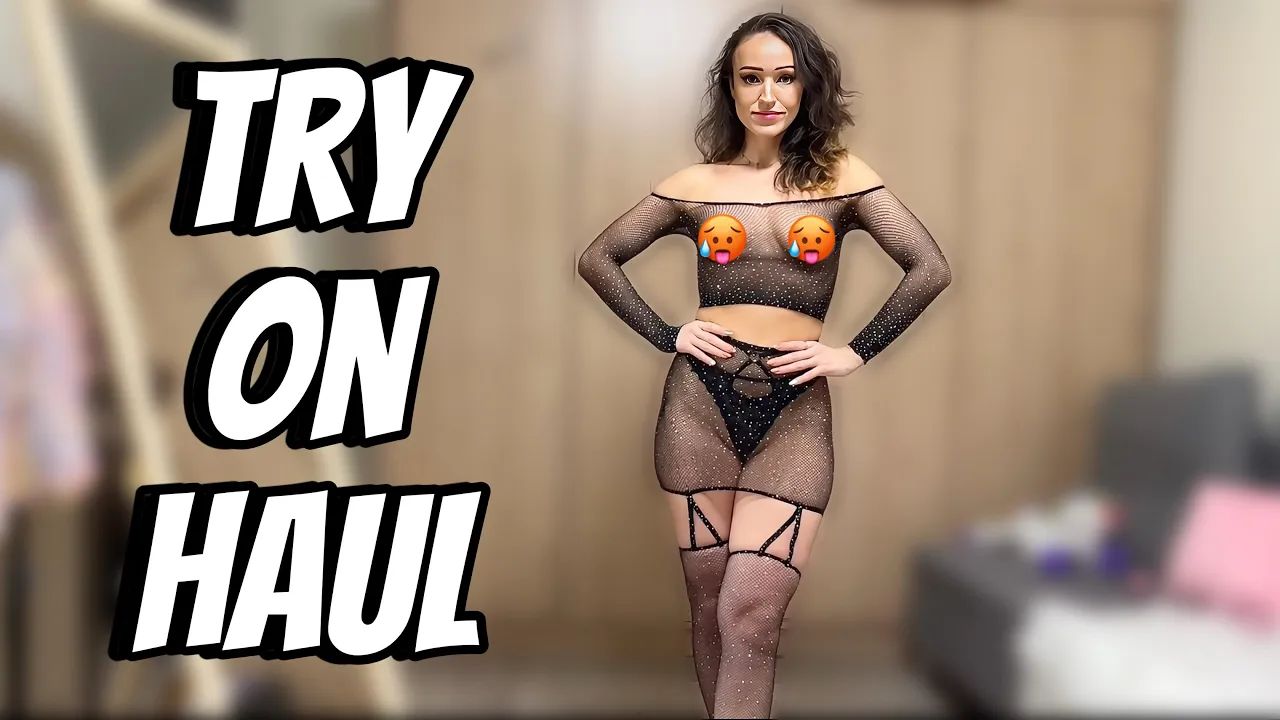 4K Try On Haul Lingerie See Through Transparent YTboob 