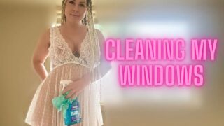 Cleaning windows – pussy at 03:26 and more