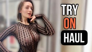 [4K] Transparent Haul in a Mall with Klara Si | See through Clothes
