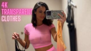 4K TRANSPARENT Clothes TRY ON with Mirror View! | Catalina Hager TryOn