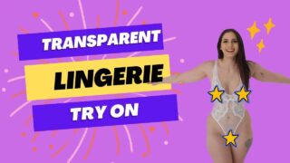 Transparent Lingerie Try On!