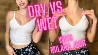 Dry vs Wet: White Tee