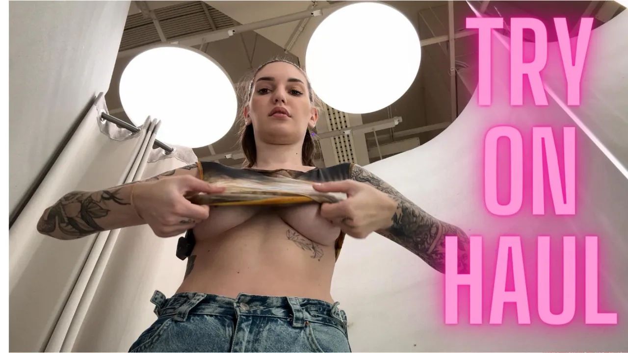 TRY ON HAUL CLOTHES VERY TRANSPARENT AND SEE THROUGH NO BRA  