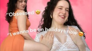 4K NO PASTIES TRANSPARENT Summer Maxi Dress TRY ON With & W/Out Matching Thong! | Venus Energy TryOn