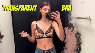 Transparent Bra Try On Haul | See-Through Lingerie Try On