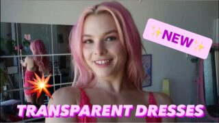 TRANSPARENT Dresses Try On Haul! (Amazon finds try on by Charm Daze) from 0:44