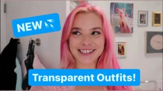 CharmGetsNakey TRANSPARENT OUTFITS Try On Haul (xxtra long version) from 0:44