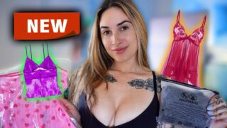 4K TRANSPARENT Dresses & Tops TRY ON with Mirror View Alanah Cole TryOn from 0:52