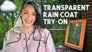 TRANSPARENT RAIN COAT TRY ON HAUL | coya favgirl