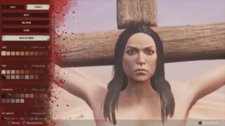 Naked character creation in video game