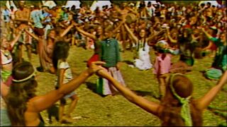 0:27 vintage topless hippie, 0:34 nude girl, 1:43 nude man and topless in the right and throughout. Rainbow Gathering, 1979 part 2