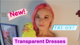 TRANSPARENT Crazy Dresses Try On Haul w/ Mirror View Charm Daze Try On from 0:57