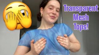 4K TRANSPARENT MESH Tops TRY ON! Venus Energy TryOn