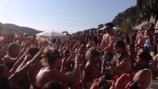 0:03, 2:41, 3:00 topless beach Spain party