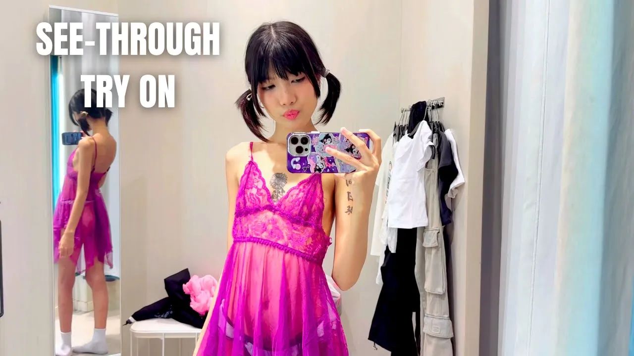 🚀🚀 Transparent Dress See-through 🔥 Try On Haul - YTboob