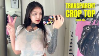 4K TRANSPARENT Try-On Haul 2024 | Transparent Dress Challenge | See-Through Fashion
