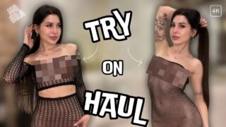 4K Exclusive Transparent Try on Haul 2024 | AlyRey